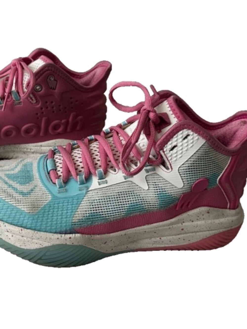 Moolah Women's Size 7.5 Neovolt Pro v3 Basketball Shoes Pink/White/Blue